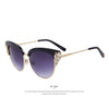 MERRY'S Women Fashion Flower Crystal Decoration Half Frame Butterfly Sunglasses