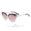 MERRY'S Women Fashion Flower Crystal Decoration Half Frame Butterfly Sunglasses