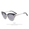 MERRY'S Women Fashion Flower Crystal Decoration Half Frame Butterfly Sunglasses